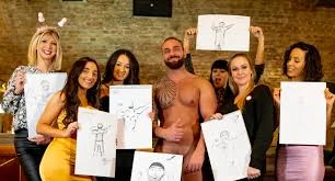 Group of women at a life drawing class